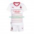 Camisola AC Milan Criança Equipamento Segundo 2022-2023 Manga Curta